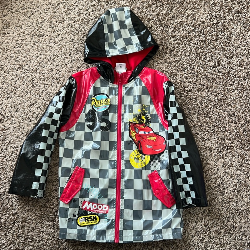 Cars zip up, hooded jacket